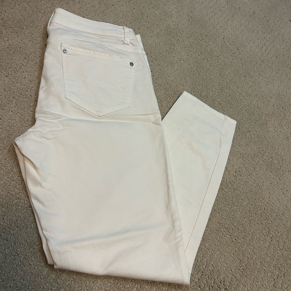 Wit and Wisdom white skinny jeans sz 8